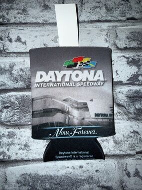 Nascar Daytona International Speedway Gray and Black Can Cooler